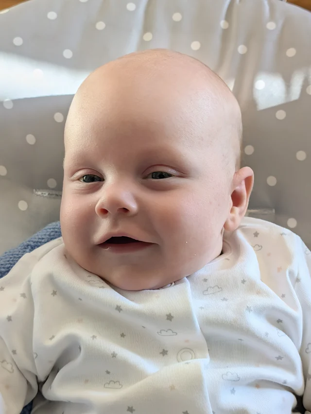 Nolan looking towards the camera